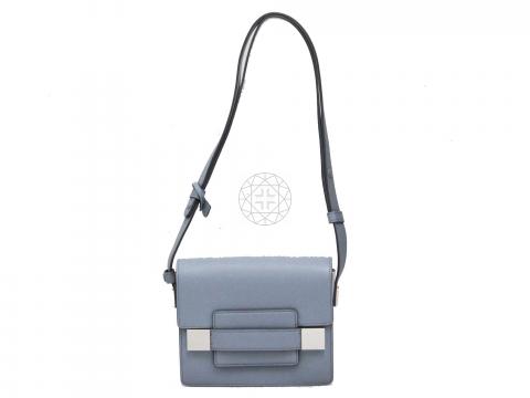 Delvaux Madame Shoulder Bag Leather Mini Blue 2059811