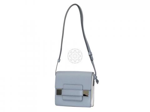 Madame mini leather handbag Delvaux Blue in Leather - 24057563