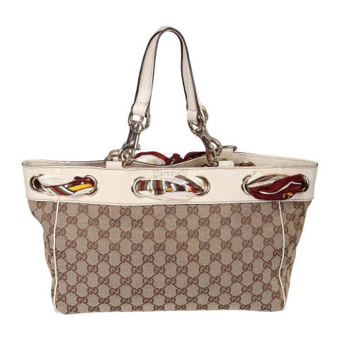 Gucci positano scarf clearance tote