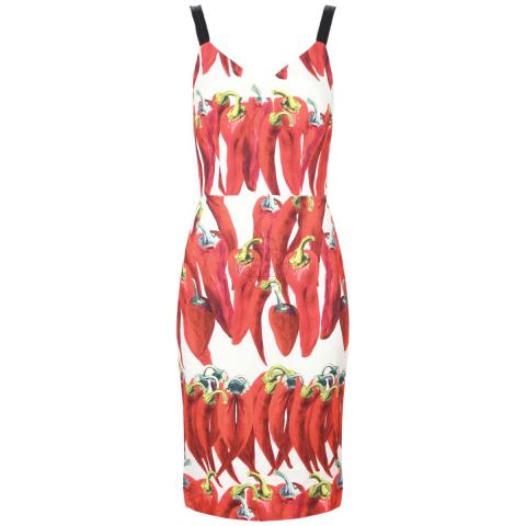 Sell Dolce & Gabbana Chili Pepper Printed Dress - Red/White 