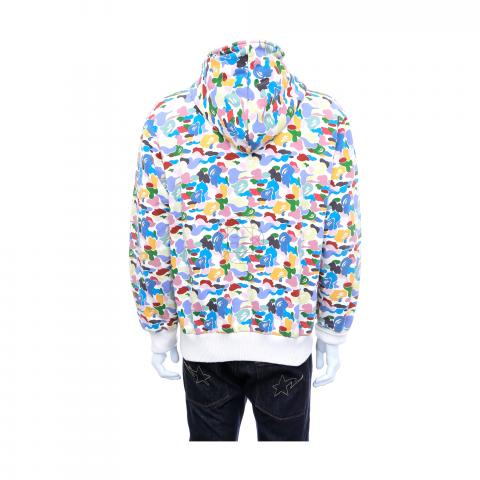 bape sta white multicolor bape hoodie