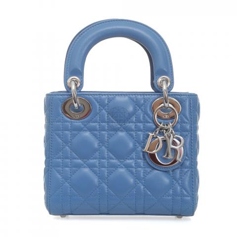 mini lady dior blue