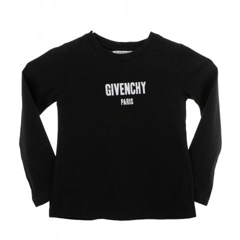 Kids White Printed Long Sleeve T-Shirt by Givenchy on Sale