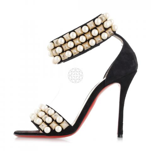 christian louboutin pearl sandals