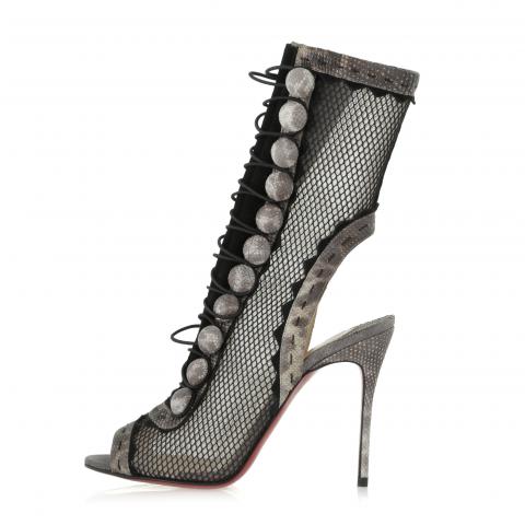 Christian louboutin fishnet sales boots