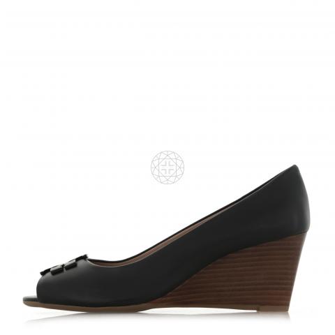 tory burch lowell peep toe wedge