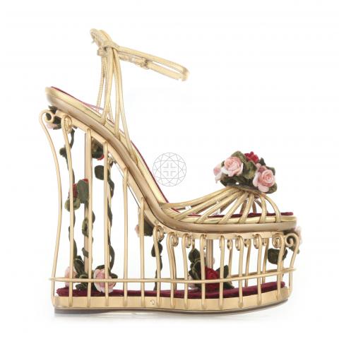 dolce and gabbana caged heels