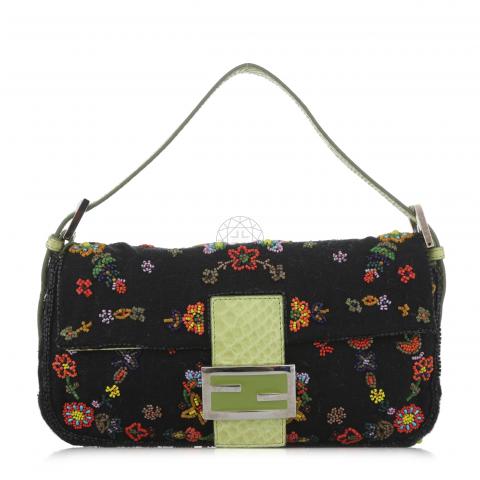 Fendi discount floral baguette