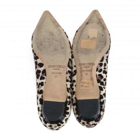 Jimmy choo hot sale leopard flats