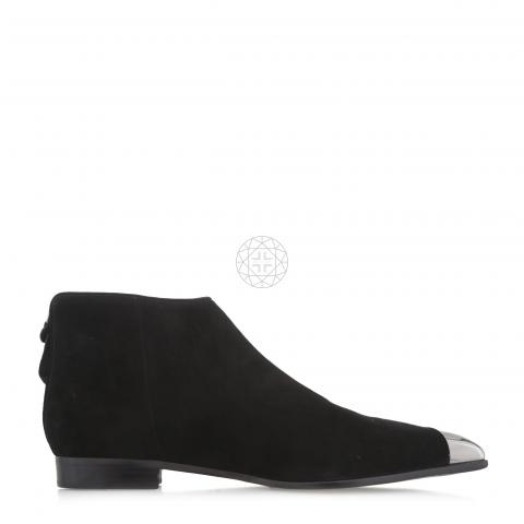 Sell Miu Miu Metal Cap Toe Suede Ankle 