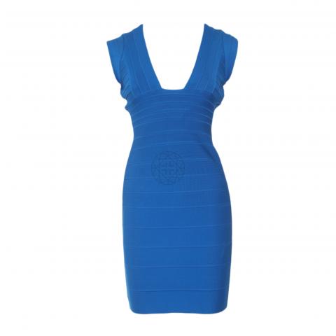 Sell Herve Leger 'Joanne' Bandage Dress - Blue | HuntStreet.com