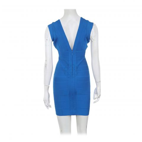 Sell Herve Leger 'Joanne' Bandage Dress - Blue | HuntStreet.com