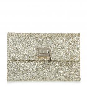 anya hindmarch gold clutch