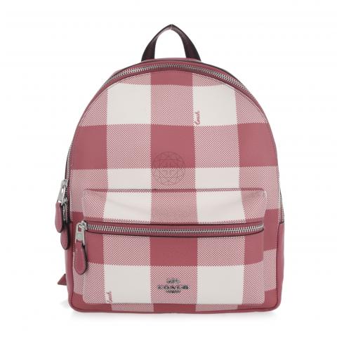 Hot pink coach online backpack