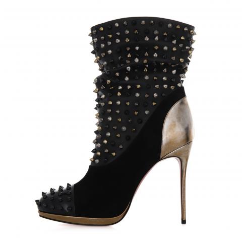 Christian louboutin boots studded best sale