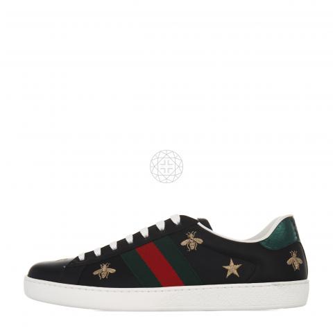 gucci shoes bee black