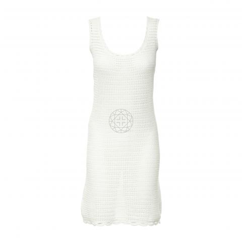 Sell Prada Sleeveless Crochet Dress - White 