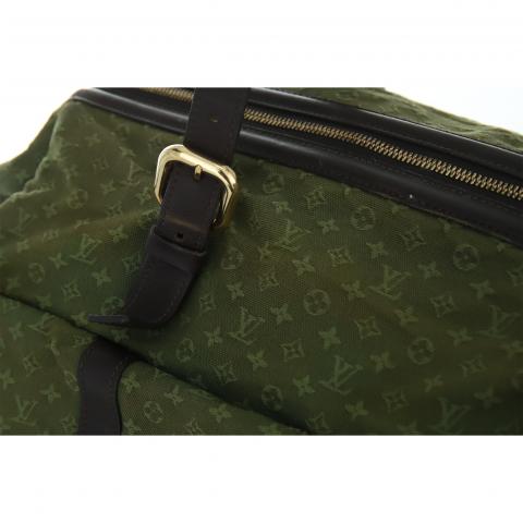 Sell Louis Vuitton Green Safari Denim Travel Duffle Bag - Green