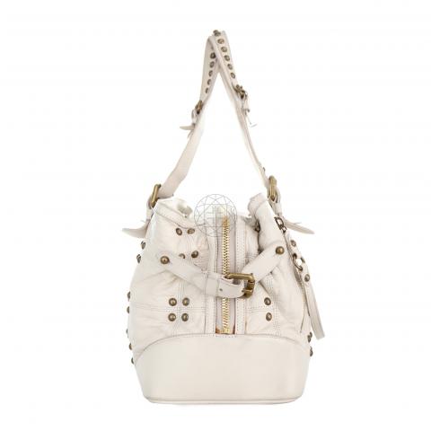Sold at Auction: LOUIS VUITTON Shoulder bag in white leather - Cruise 2014