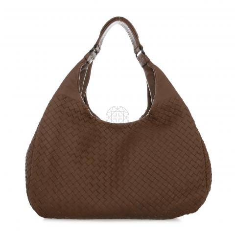 Bottega Veneta Campana Intrecciato Leather Hobo Bag