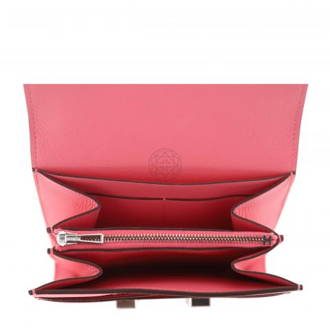 Brand New Pink Hermes Constance Compact Wallet For Sale at 1stDibs