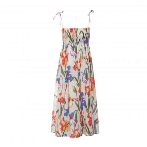 Sell Tory Burch Convertible Iris Beach Dress - Off-White/Multicolor |  HuntStreet.com