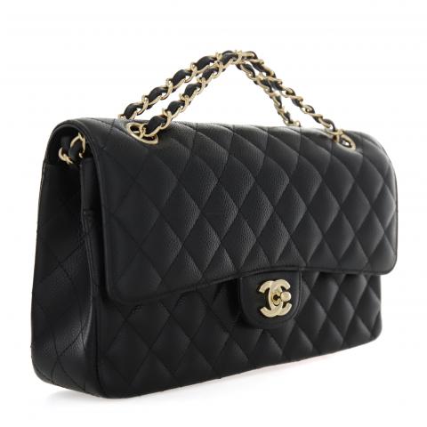 Sell Chanel Classic Medium Caviar Double Flap Bag - Black