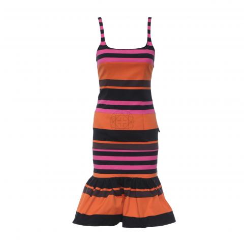 prada orange dress