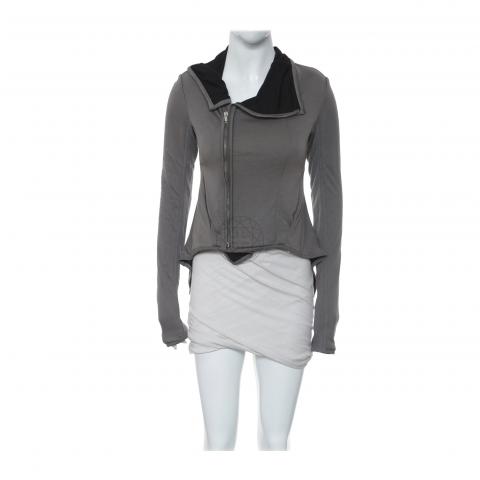 Sell Rick Owens Lilies Asymmetrical Zip Up Jacket - Grey