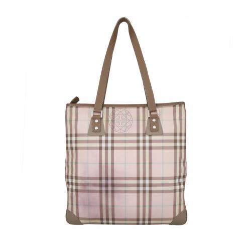 Sell Burberry London Nova Check Tote Bag - Light Brown/Pink 