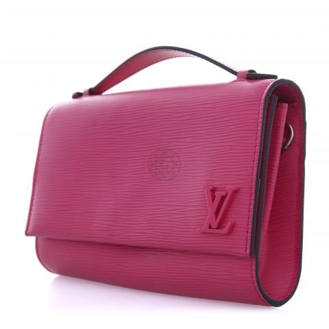 Louis Vuitton Clery Handbag Epi Leather Blue 1043072