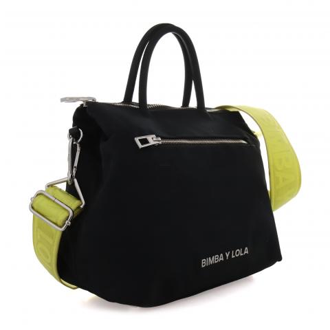 Sell Bimba Y Lola Nylon Two-Way Bag With Contrast Shoulder Strap