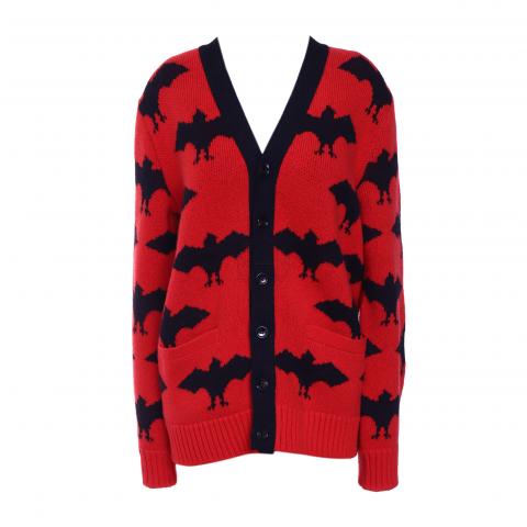 gucci red cardigan