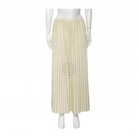 Gucci Clothing Gucci Gold Pleated Skirt Gucci Yellow Brocade Jacquard Mini Skirt Runway Catalog