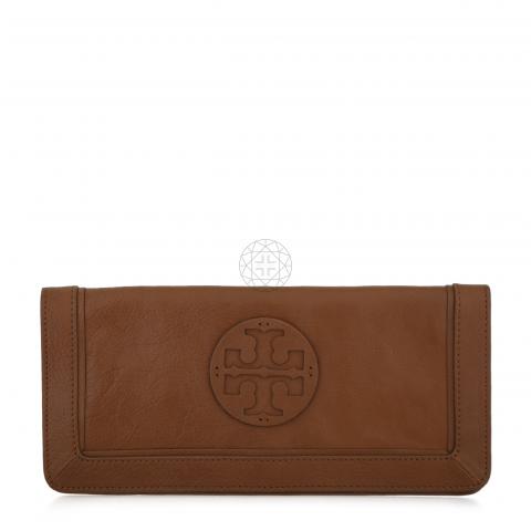 Sell Tory Burch Magnetic Flap Clutch - Brown 