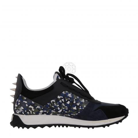 Sell Fendi Bag Bugs Camouflage Sneakers Black Dark Blue HuntStreet