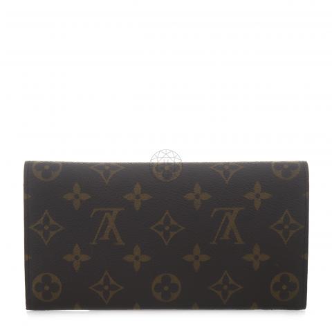 Emilie cloth wallet Louis Vuitton Brown in Cloth - 32259636