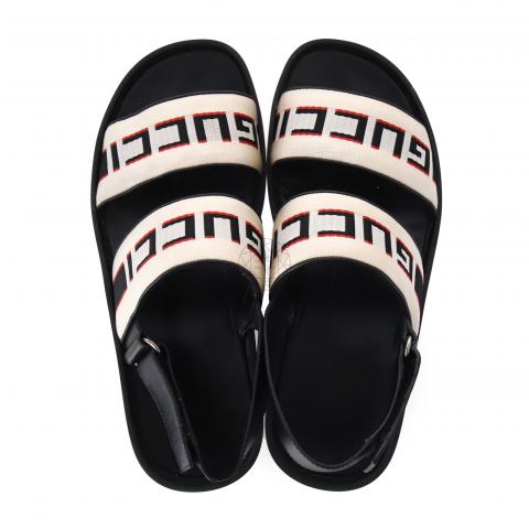 Gucci stripe hot sale strap sandal