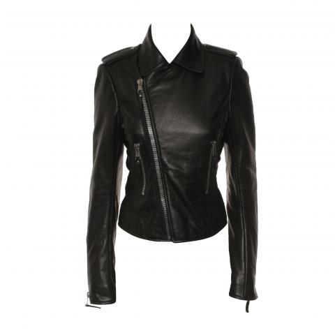 balenciaga biker leather jacket