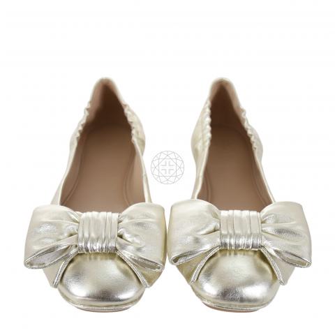 Sell Tory Burch Divine Bow Driver Ballet Flats - Gold 