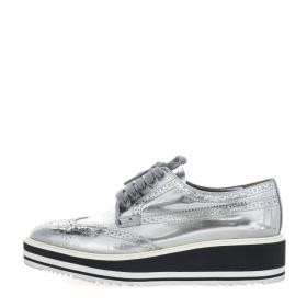 Casati Pearl Derby Shoes in Grey Silver – Hampden Clothing