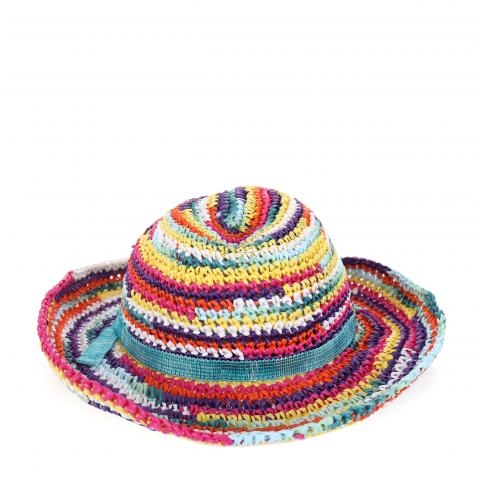 woven raffia hat