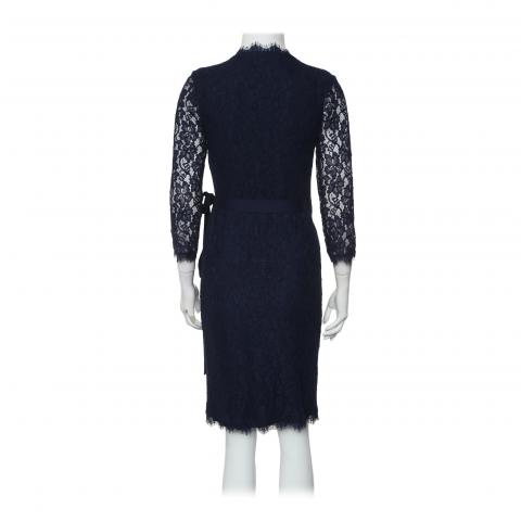 Sell Diane von Furstenberg Julianna Lace Wrap Dress - Dark Blue |  HuntStreet.com