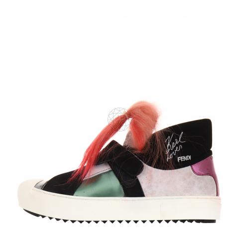 Fendi fur clearance sneakers