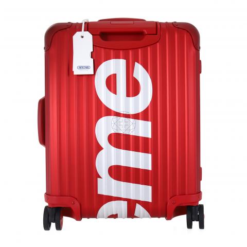 UNUSED SUPREME x RIMOWA Collaboration Topas Multiwheel 45L Travel Bag