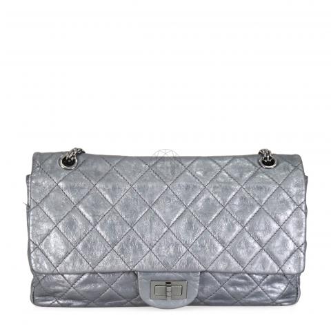 Chanel Silver 2.55 Canvas Reissue Space Charms 227 Flap Bag – STYLISHTOP
