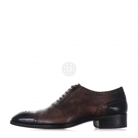 Sell Tom Ford Austin Cap-Toe Burnished Leather Oxford Brogues - Dark Brown  