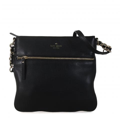Sell Kate Spade New York Leather Crossbody Bag - Black 