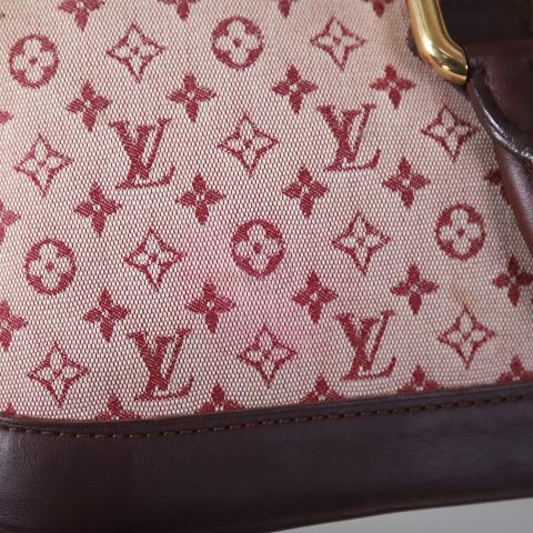 Authentic Louis Vuitton Alma Lin Cerise Horizontal Long Pink 