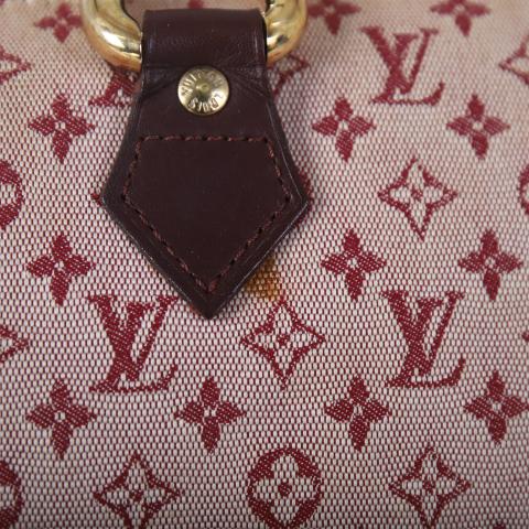 Sell Louis Vuitton Cherry Monogram Mini Lin Horizontal Alma Bag - Maroon